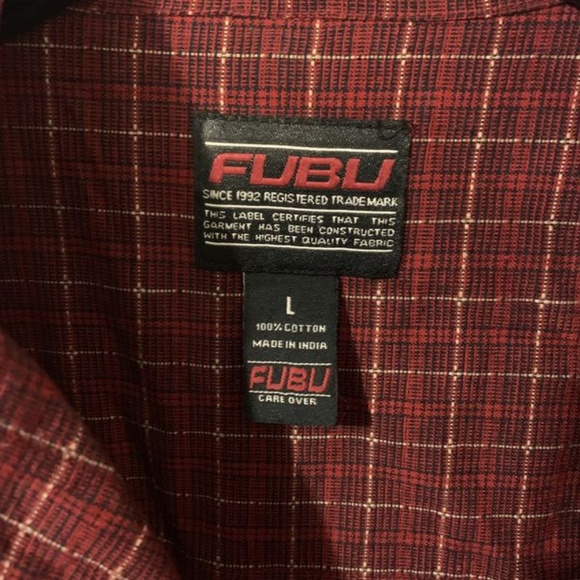 Fubu Men’s Casual Button Front Shirt Size Large - Picture 2 of 5